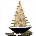 Alternatieve kerstboom van Cornus Tillandsia en skeletblad