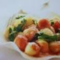 Aardappelgnocchi met tomaten en Aardappelkroketten