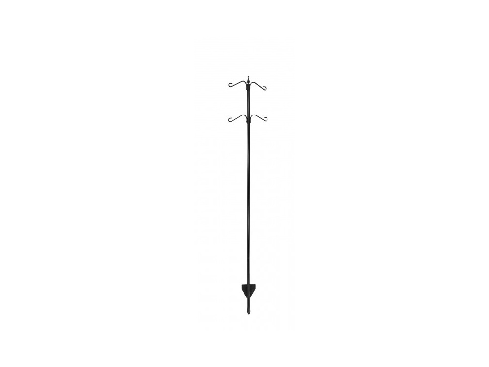 VEVOR Vogelvoederstok met 4 haken, 2370 mm, vogelvoederstation, 25 mm diameter, hanghaken met eekhoornbescherming, robuuste multi-voederstandaard, eenvoudig te installeren