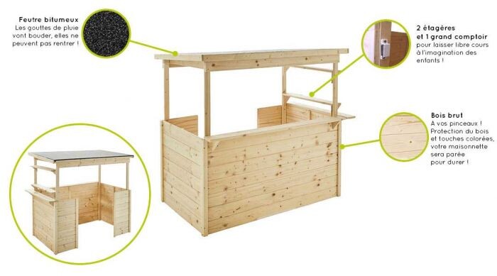 Houten speelhuis Playa in hout - speeltoestellen webshop - 0 - 1 - 2 - 3 - 4