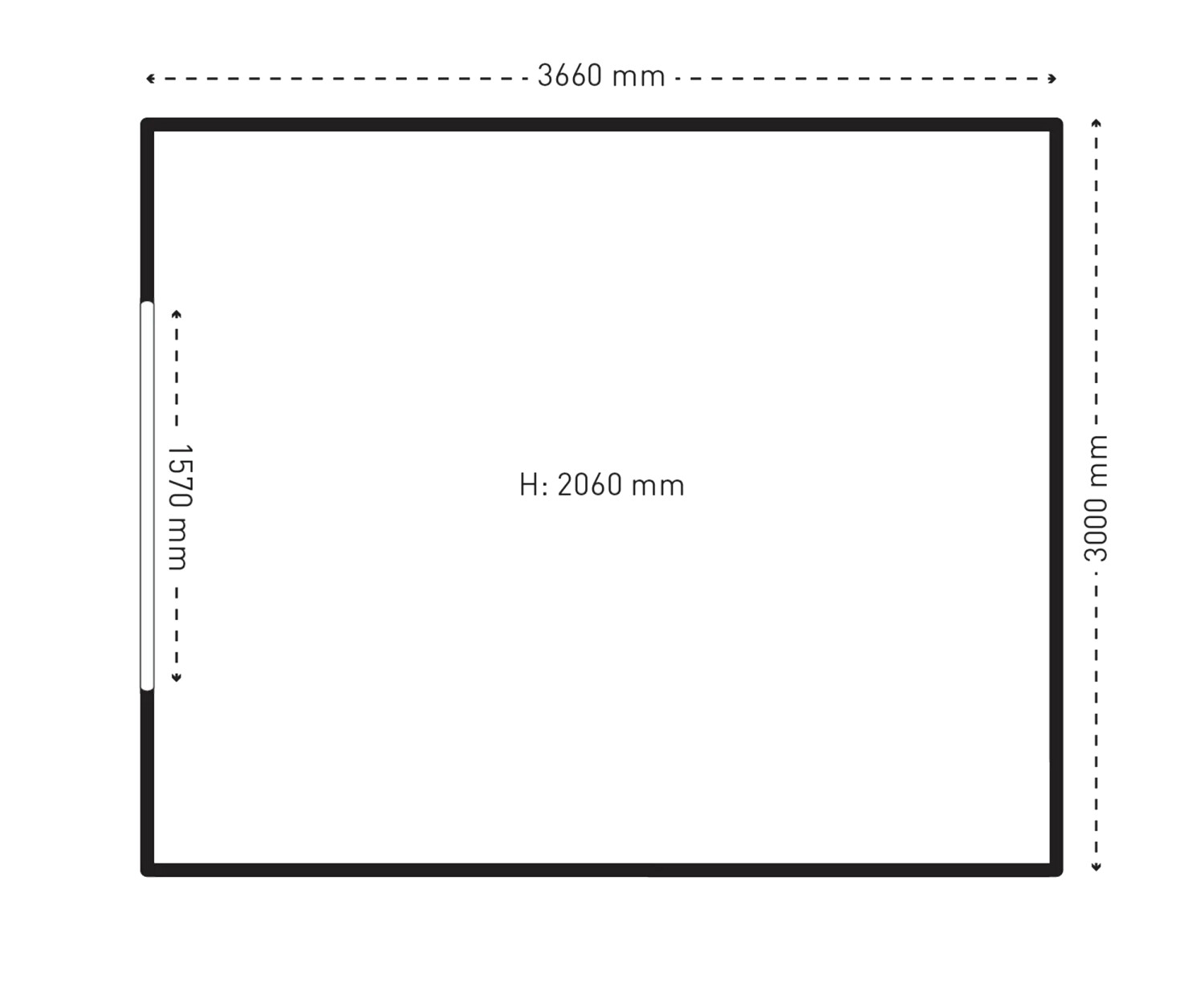 Absco Regent metalen tuinberging 30372RK - 11 m² - antraciet - 0 - 1 - 2 - 3