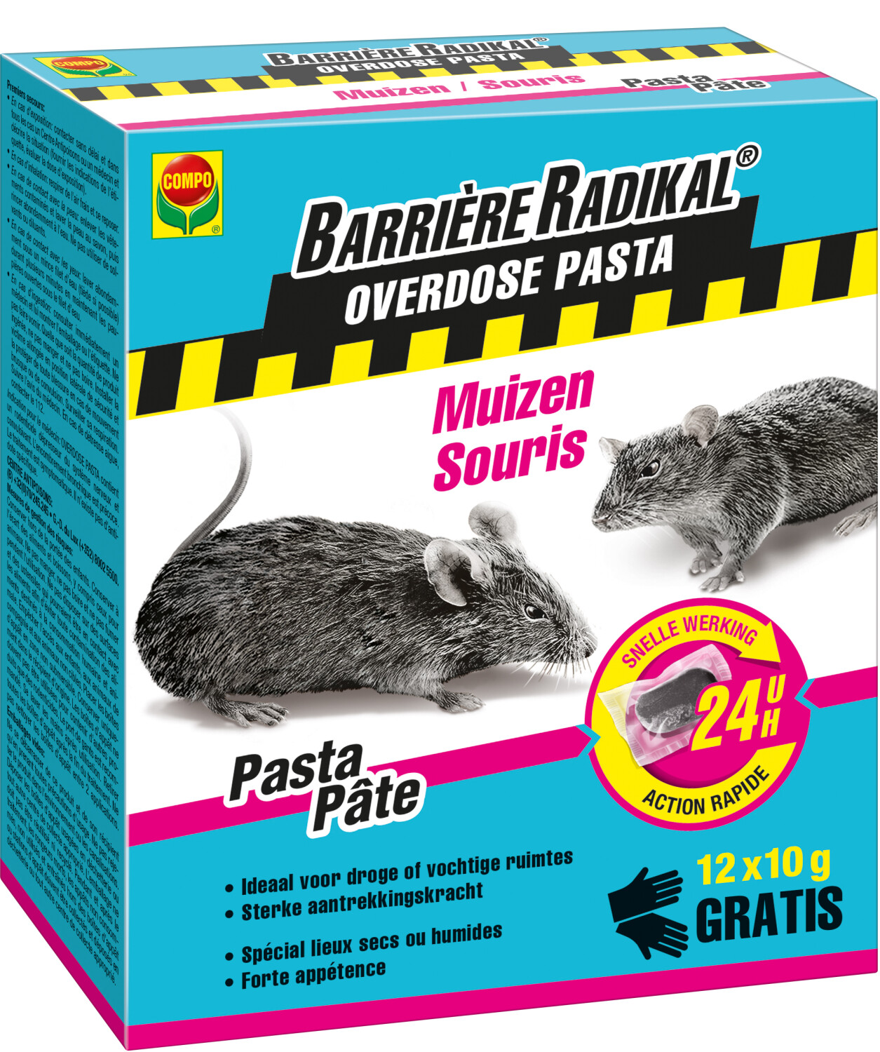 Compo Barrière Radikal pasta 12x10g