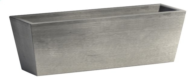 Ecopot Bruggerechthoekige bloembak grijs 65 cm