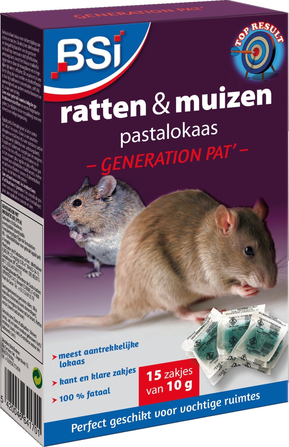 Muizen en ratten pastalokaas 150g15 x 10 gram