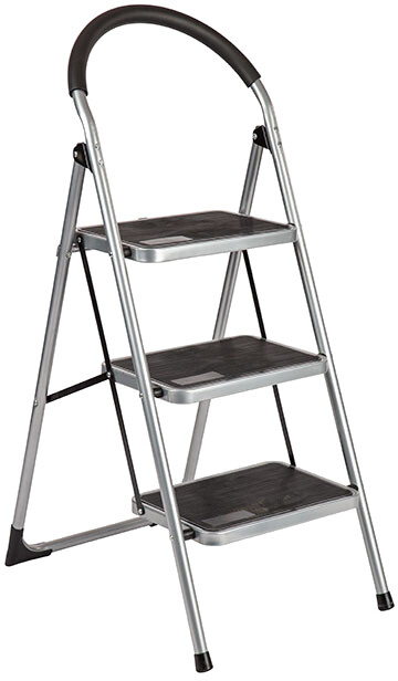 Trapladder Staal KING 3 brede treden