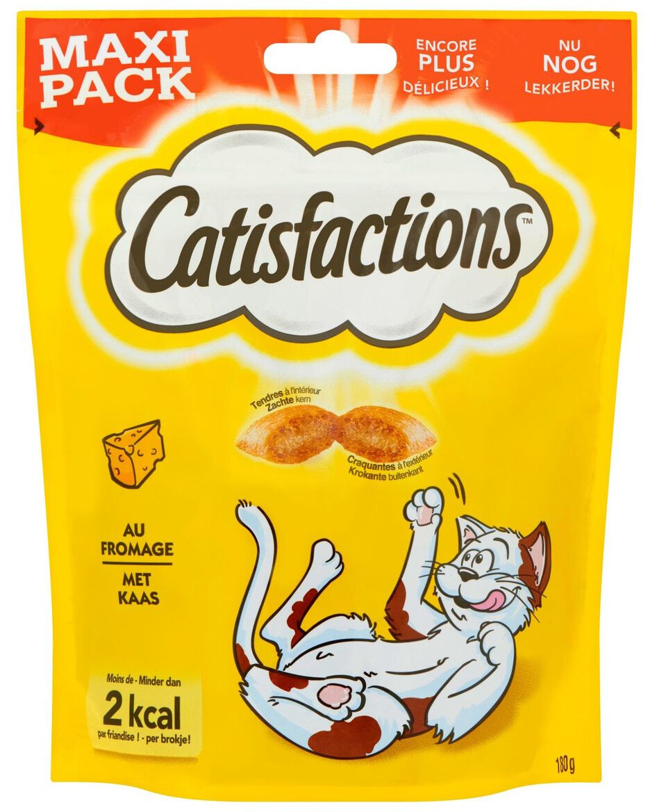 Afbeelding Catisfactions kattensnoepjes met kaas 180 gram door Tuinadvies.be
