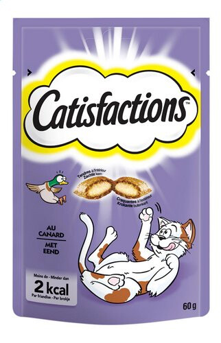 Afbeelding Catisfactions Eend kattensnoep Per verpakking door Tuinadvies.be