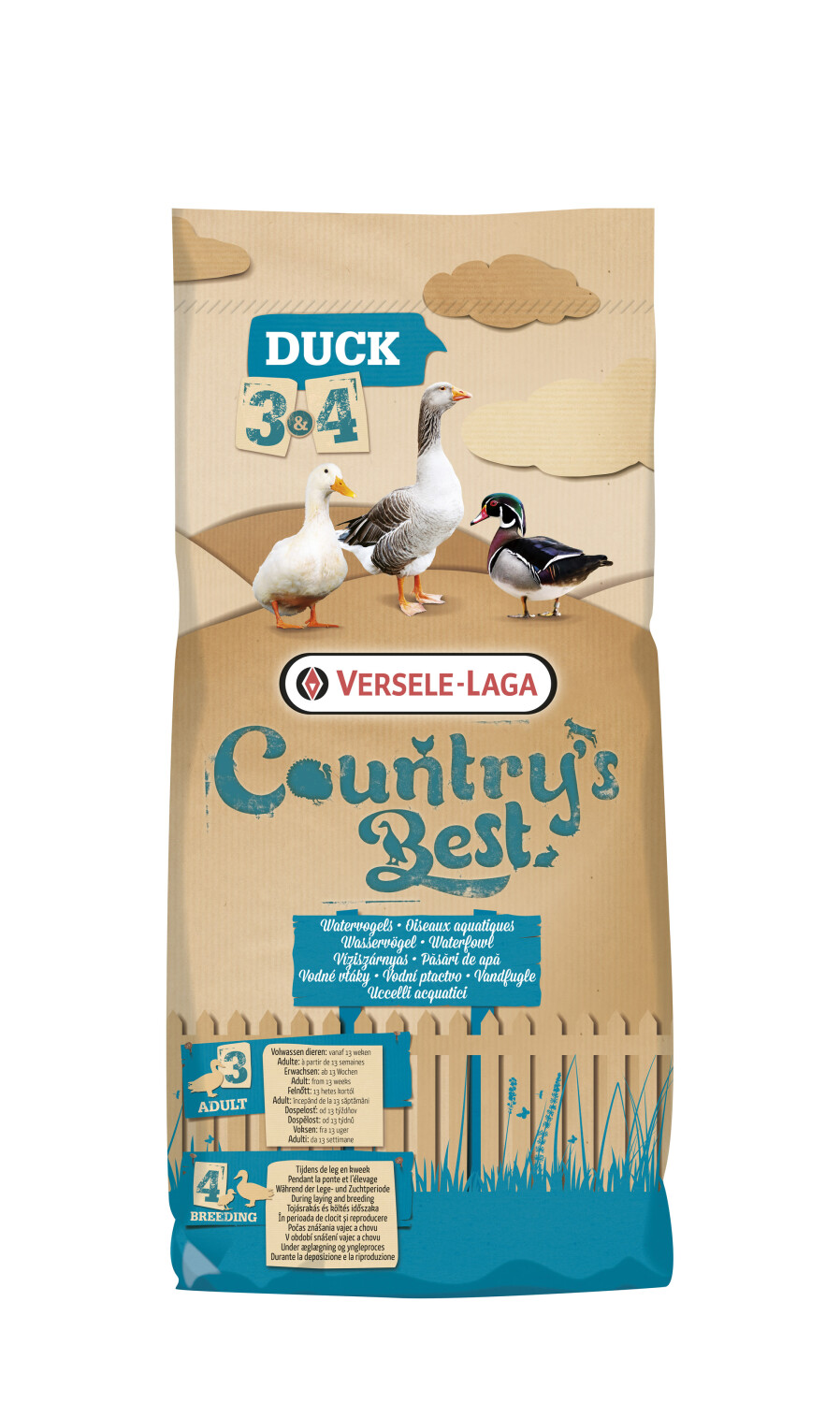 Afbeelding Versele-Laga Country's Best Duck 3 Pellet - 20 kg door Tuinadvies.be