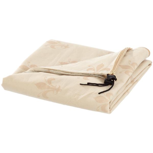 Plantenhoes met lelieprint 180 x 120 cmbeige