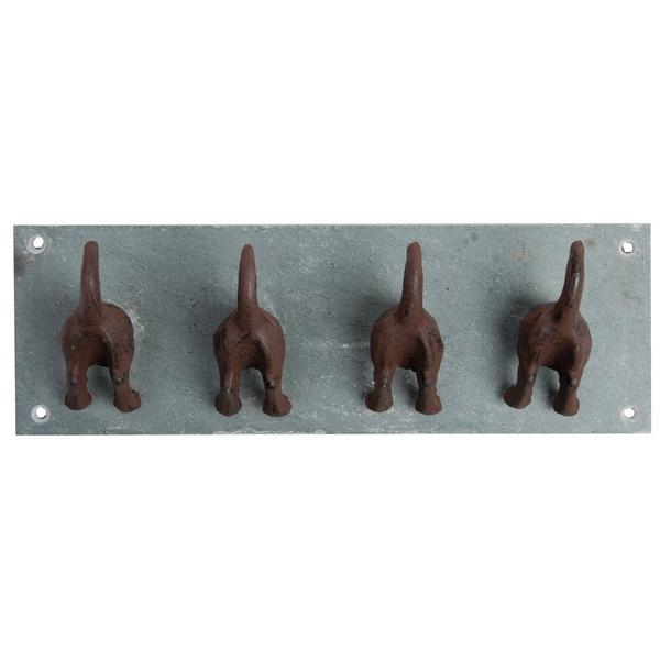 Afbeelding Ophangrekje met hondenstaart haakjes 30x6,5x10 cm door Tuinadvies.be