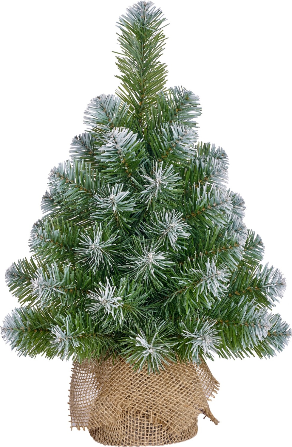 Afbeelding Black Box Trees - Norton kerstboom m-burlap frosted, groen - h60xd23c door Tuinadvies.be