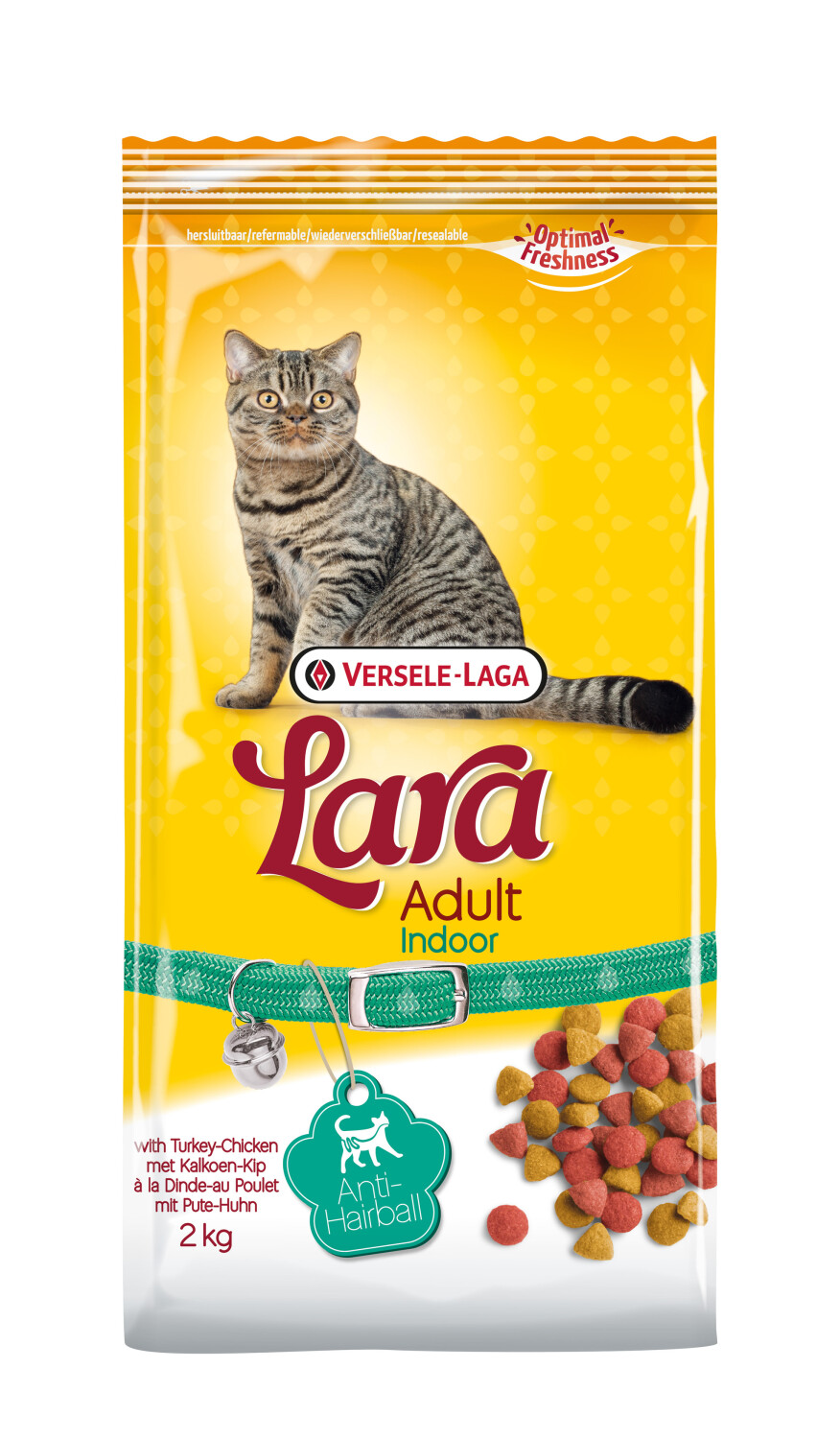 Afbeelding Versele-Laga Lara Indoor kattenvoer 2 kg door Tuinadvies.be