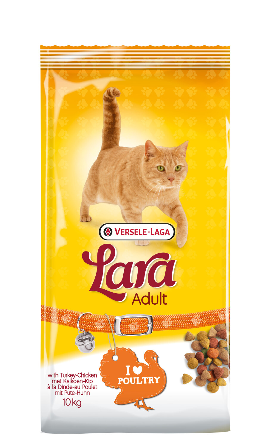 Afbeelding Versele-Laga Lara Gevogelte kattenvoer 10 kg door Tuinadvies.be