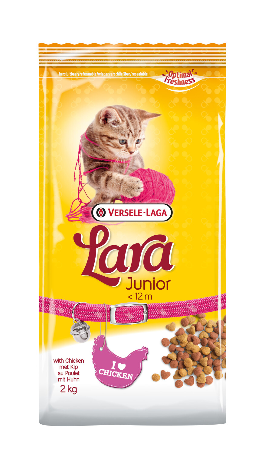 Afbeelding Versele-Laga Lara Junior Kip kattenvoer 2 kg door Tuinadvies.be