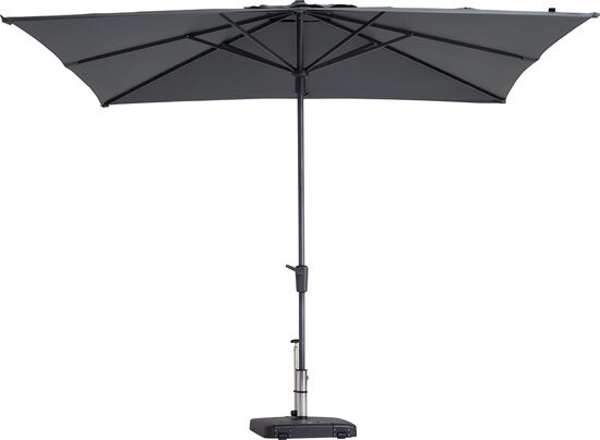 Afbeelding Madison parasol Syros Luxe vierkant 280 cm grijs door Tuinadvies.be