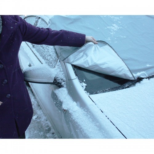 Magnetisch autoscherm tegen ijs sneeuw en zon