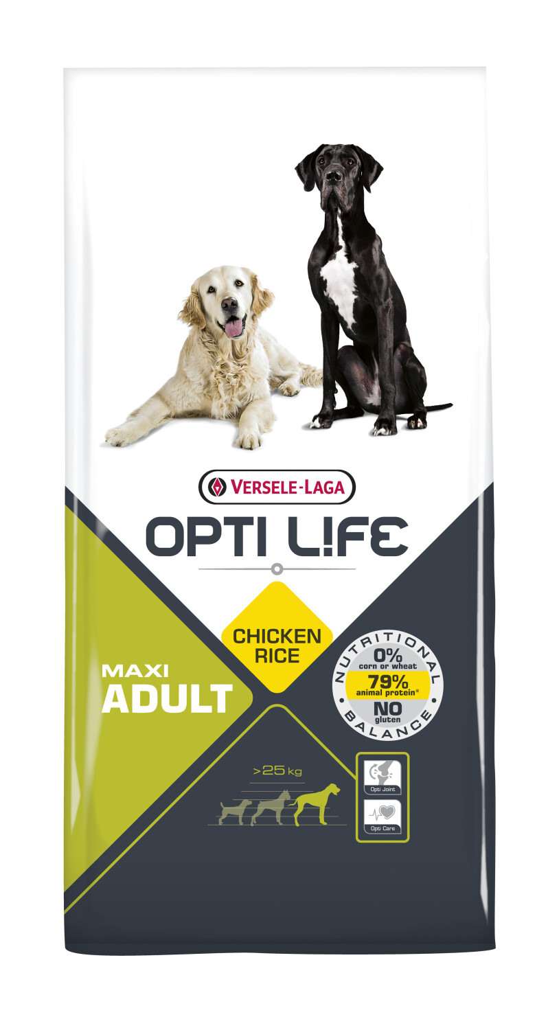 Afbeelding Opti Life Adult Maxi hondenvoer 12.5 kg door Tuinadvies.be