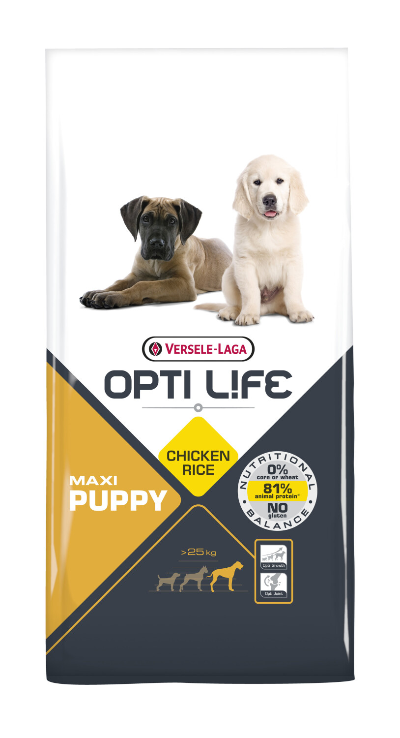Afbeelding Opti Life Puppy Maxi hondenvoer 12.5 kg door Tuinadvies.be