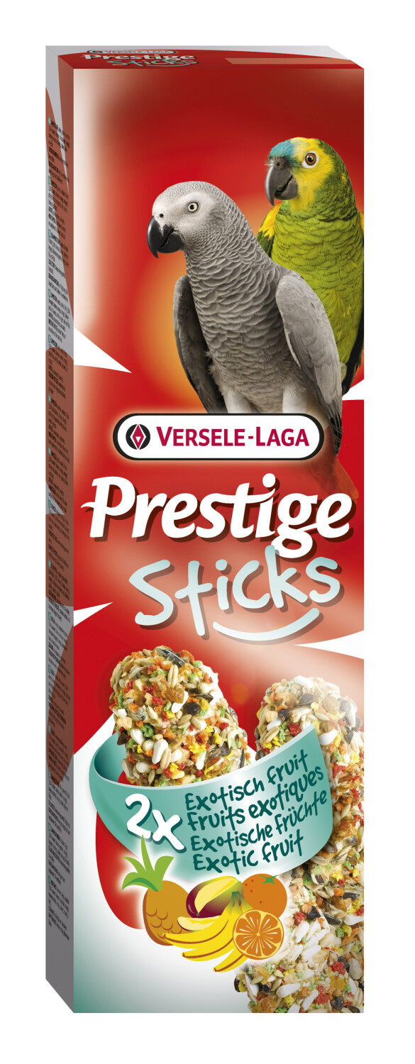 Afbeelding Versele-Laga Prestige Sticks Papegaai - Vogelsnack - Exotich Fruit door Tuinadvies.be