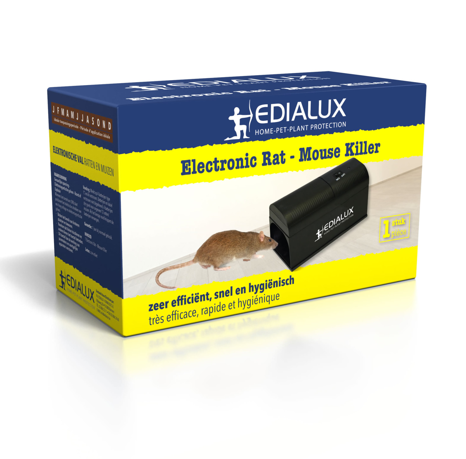 Afbeelding Edialux electrische rat/muizen val door Tuinadvies.be