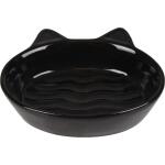 Eetschaal kat GIZMO keramisch - zwart