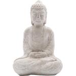 Zittende Boeddha uit cement - 22,5 x 12,5 x 34 cm