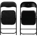 Inklapbare stoel - zwart