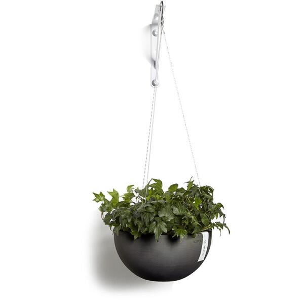 - ECOPOTS Hanging basket - antraciet Ø 27 cm