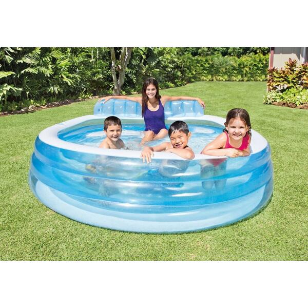 - Intex familiezwembad met zitbank