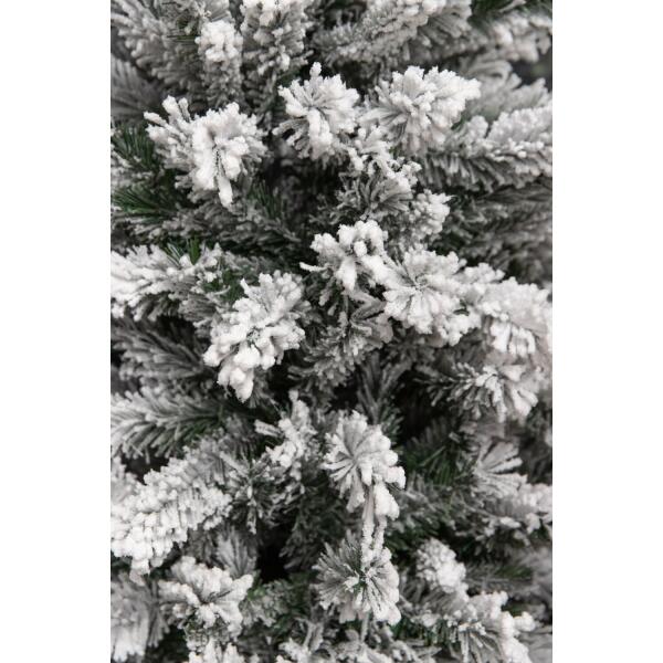 Kunststof kerstboom slim frosted 155 cm