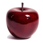 Appel deco rood - Ø 33 x 31 cm