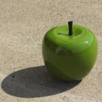 Appel deco groen - Ø14 x 15 cm