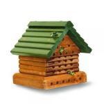 Chalet voor solitaire bijen - groen dak