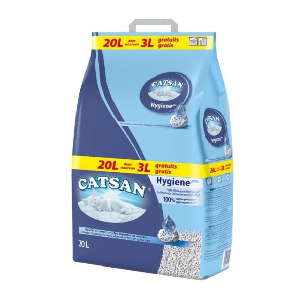 Catsan Hygiene Plus - 20 liter