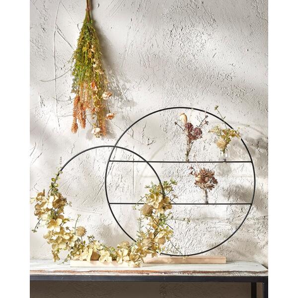 Decoratie cirkel op voet - 40 x 8 cm