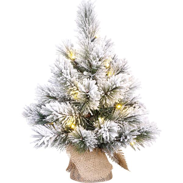  - Kunstkerstboom met verlichting wit 45 cm