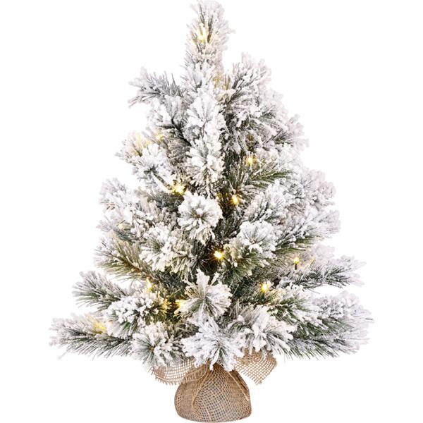Dinsmore kerstboom kunststof met verlichting H60 cm