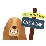 Edgard & Cooper hondensticks Doggy Dental met munt en aardbei - 160 g