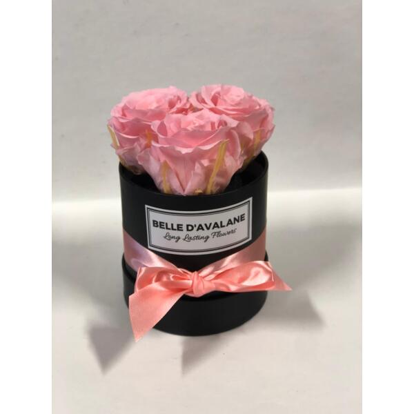  - Flowerbox rond zwart Ø 10 cm – Roze