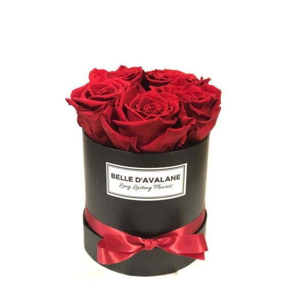  - Flowerbox rond zwart Ø 12 cm – Rood
