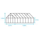 Hobbykas Magnum 148 - 257 x 446 x 258 cm - 11,5 m²