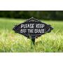 Keep off the grass - tuinprikker ijzer