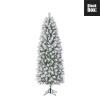 Black Box kunststof kerstboom Chandler smal frosted - 215 cm