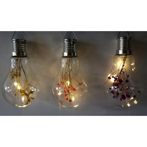 streng Buitenshuis Kaarsen Lamp met bloemen solar - Webshop - Tuinadvies