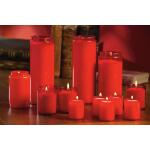 Noveenkaars rood - 9 dagen brander
