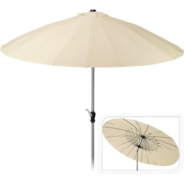 uitsterven accu ornament Parasol Shangai - Ø270 cm crème - Webshop - Tuinadvies