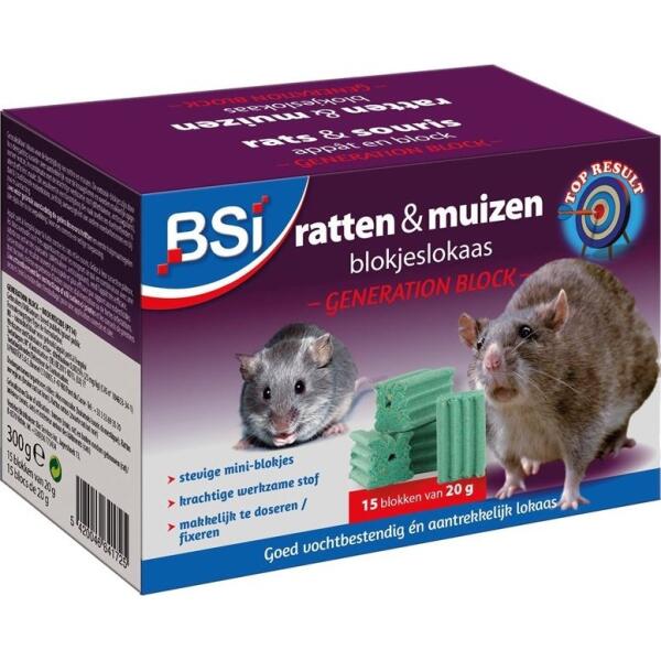  - Ratten- en muizen blokjeslokaas 300 g