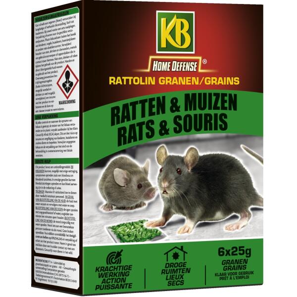 Ratten- en muizengif graantjes - 150 g