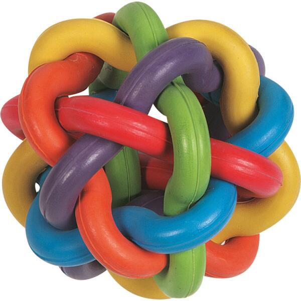  - Speelbal Multicolor rubber Ø 9 cm