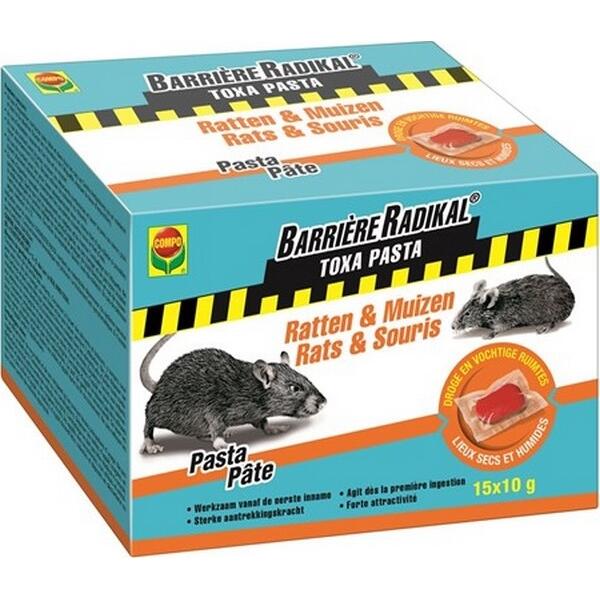  - Toxa pasta tegen ratten en muizen 150 g